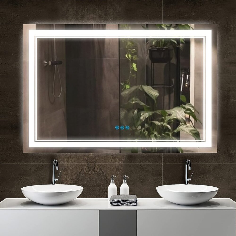 LED vanity light mirror